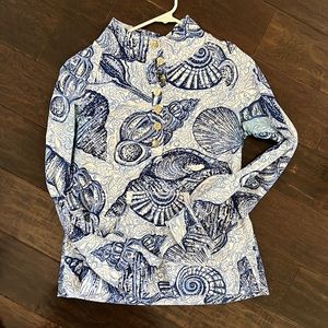 Lilly Pulitzer Half Button Up Pullover